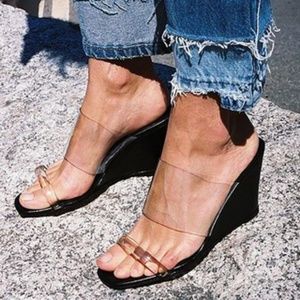Maryam Nassir Zadeh Translucent Olympia Wedges